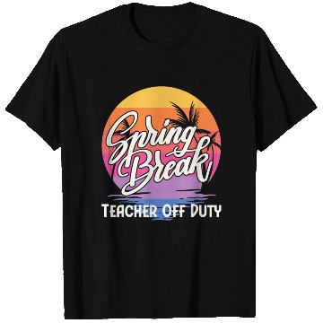 Discover Spring Break Squad Retro Spring Break Teacher T Shirts