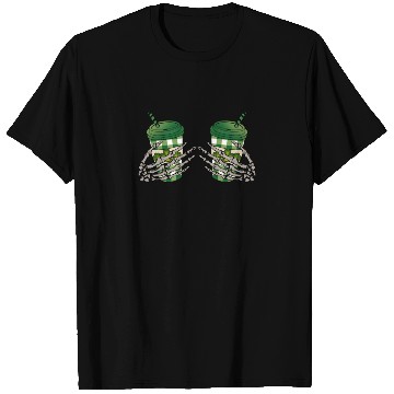 Discover Skeleton Hand Patricks day Graphics T Shirts