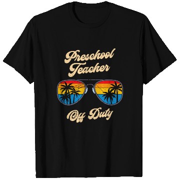 Discover Preschool kindergarten educator off duty teacher T Shirts