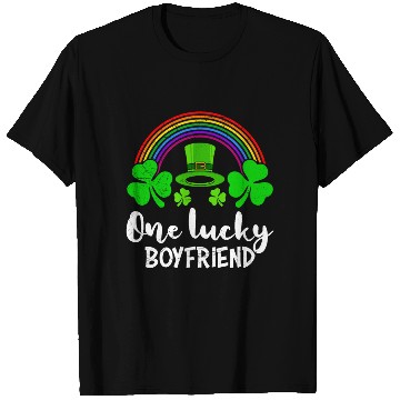Discover One Lucky Boyfriend St Patrick's Day T Shirts