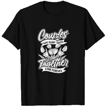 Discover Tulip Gardening Couple T Shirts