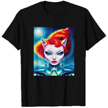 Discover "Alien Cat Woman" T Shirts