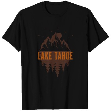 Discover lake tahoe retro mountain T Shirts