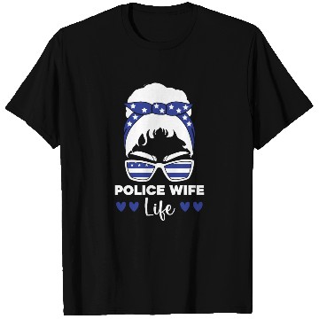 Discover Police Wife Life Cop Law Enforcement Officer T Shirts