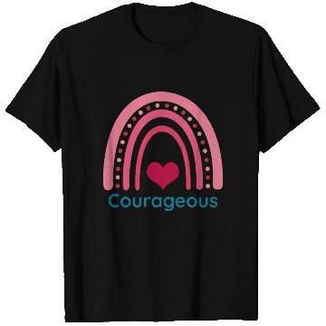 Discover Courageous Viva Magenta Boho Rainbow T Shirts