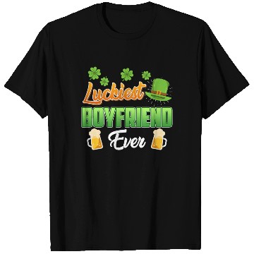 Discover Luckiest Boyfriend Ever St. Patrick's Day T Shirts