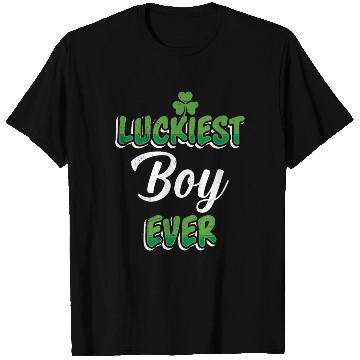 Discover St. Patrick's Day saying Luckiest Boy ever T Shirts