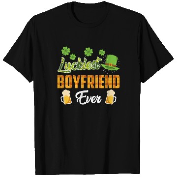 Discover Luckiest Boyfriend Ever St. Patrick's Day T Shirts
