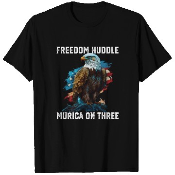 Discover Freedom Huddle Murica On Three Fourth Of July T Shirts
