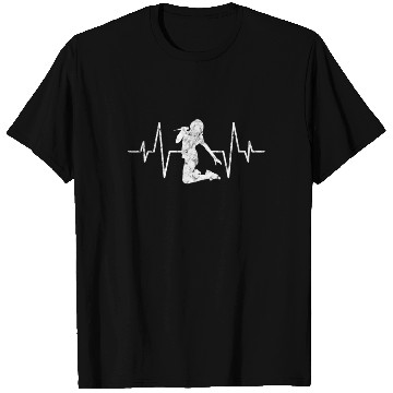 Discover guitar player girl heartbeat T Shirts