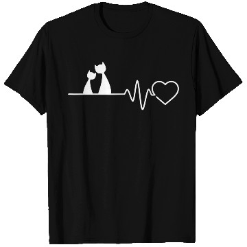 Discover CAT HEARTBEAT T Shirts Heart Beat