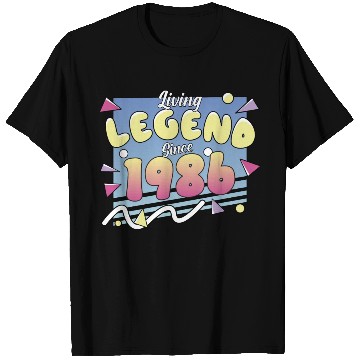 Discover Living Legend Since 1986, 80s Themed Birthday T Shirts