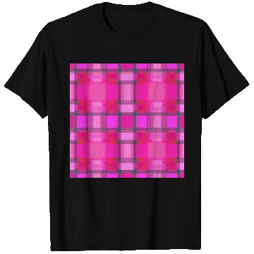 Discover Tartan Pattern in Pink Delicate and Beautiful T-Sh T Shirts