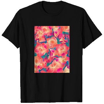 Discover Orange Flowers Neon T Shirts