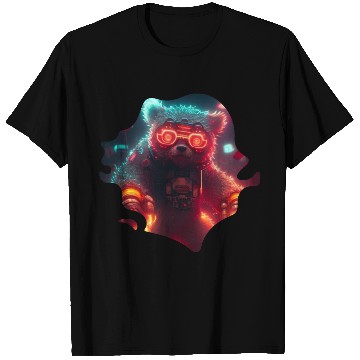 Discover Cool Mecha Grizzly with Cyborg Steampunk Style T Shirts