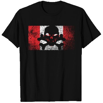 Discover Vintage Canada Skull Flag T Shirts