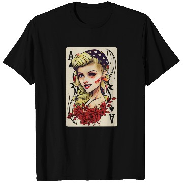 Discover Rockabilly 50s Pin Up Zombie Psychobilly Ace Card T Shirts