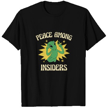 Discover Alien Peace Alien Head Martian Space Outsider T Shirts