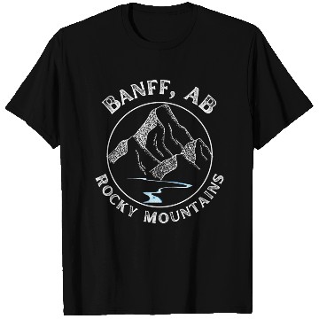 Discover Banff Alberta Rocky Mountains T Shirts