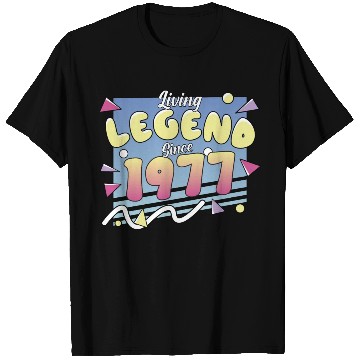 Discover Living Legend Since 1977, 80s Themed Birthday T Shirts