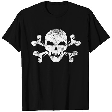 Discover Cracked Skull And Crossbones T Shirts