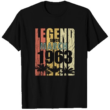 Discover 60th birthday man original March born 1963 T Shirts