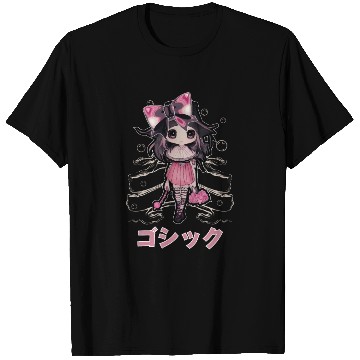 Discover Gothic Lolita Chibi Witch Kawaii Anime Wicca T Shirts