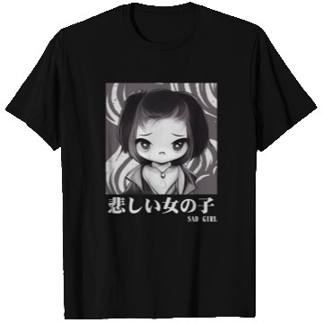 Discover Sad Girl Gothic Chibi Urban Japanese Aesthetic T Shirts