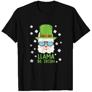 Discover LLama be Irish Lama Alpaca St. Patrick's Day T Shirts