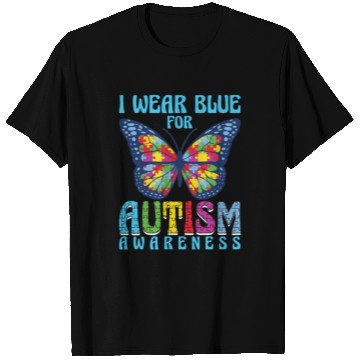 Discover I wear blue for Autism Awareness T Shirts