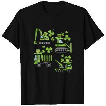 Discover Kids Irish Construction Truck Crane Toddler Boys T Shirts