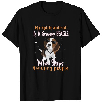 Discover My Spirit animal Is A Grumpy Beagle T Shirts
