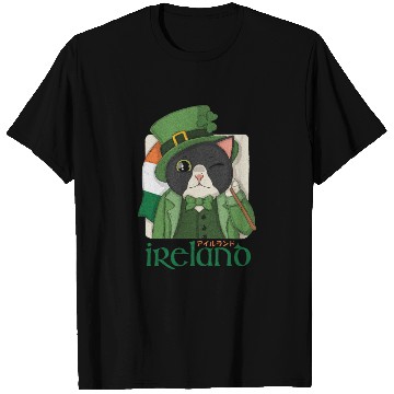 Discover Ireland Tuxedo Cat T Shirts