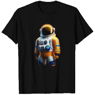 Discover Astronaut transparent, Orange and White T Shirts