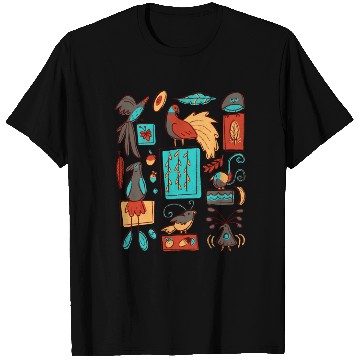 Discover Retro 1950s Birds Of Paradise Pattern T Shirts