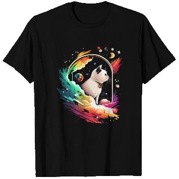 Discover Space Cat on Galaxy Cat Lover T Shirts