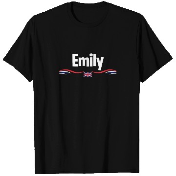 Discover UK Flag Emily England Girl British Birthday Name T Shirts