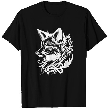 Discover Cunning Fox In Tattoo Ink T Shirts