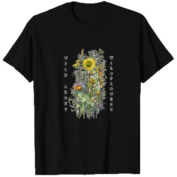 Discover Wild about Wildflowers - A Wildflower Garden Desig T Shirts