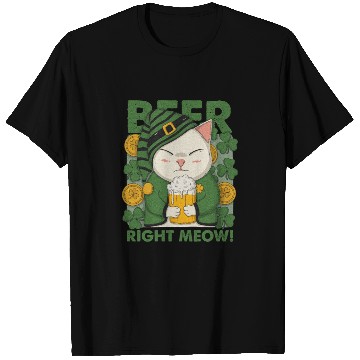 Discover Beer Right Meow T Shirts