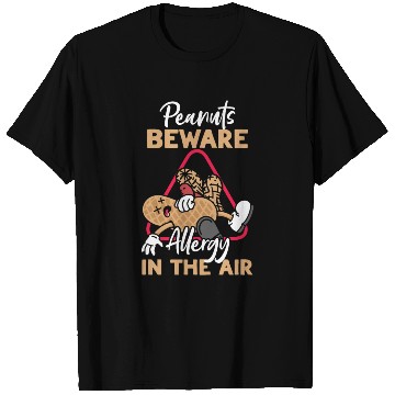 Discover Peanuts Beware Allergy In The Air Peanut Allergic T Shirts