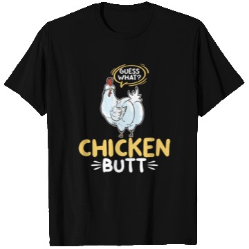 Discover Guess What Chicken Butt Chicken Rooster Farmer T Shirts
