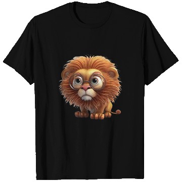 Discover Cute little lion comic character T Shirts