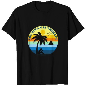 Discover The Ocean Is Therapy T Shirts