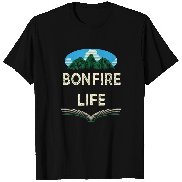 Discover Bonfire Life Camping Wildlife Camper Outdoor Natur T Shirts