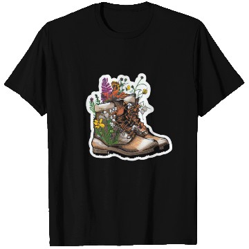 Discover Wildflower Hiking Boot: Find Your Path! T Shirts