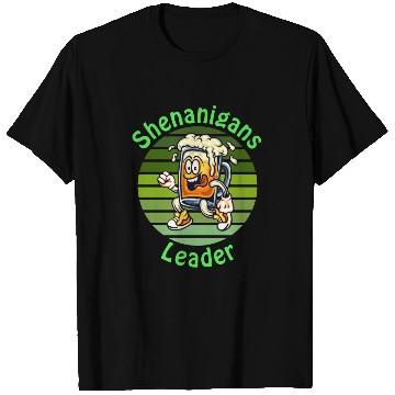 Discover Shenanigans Leader Funny For St.Patrick Day T Shirts