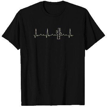 Discover Cactus. Heart. Love. EKG. Pulse. Beat. T Shirts