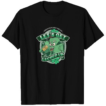 Discover Lucked Up, Shenanigans Squad Beer Shamrock Drink T Shirts
