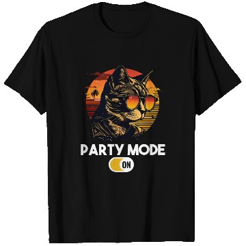 Discover Retro Cat Vintage Sunset 80s 90s Sunglasses T Shirts
